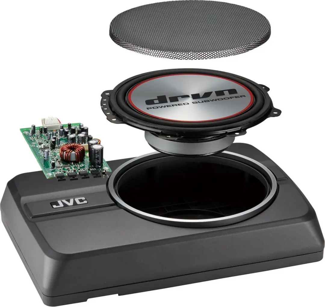 JVC CW-DRA8 Underseat Subwoofer 250W - Zwart