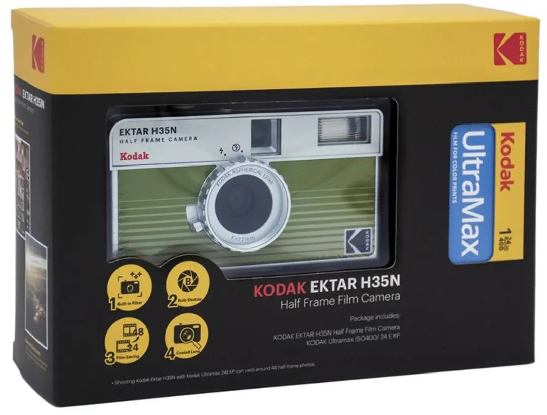 Kodak Ektar H35N Analoge Camera - Groen