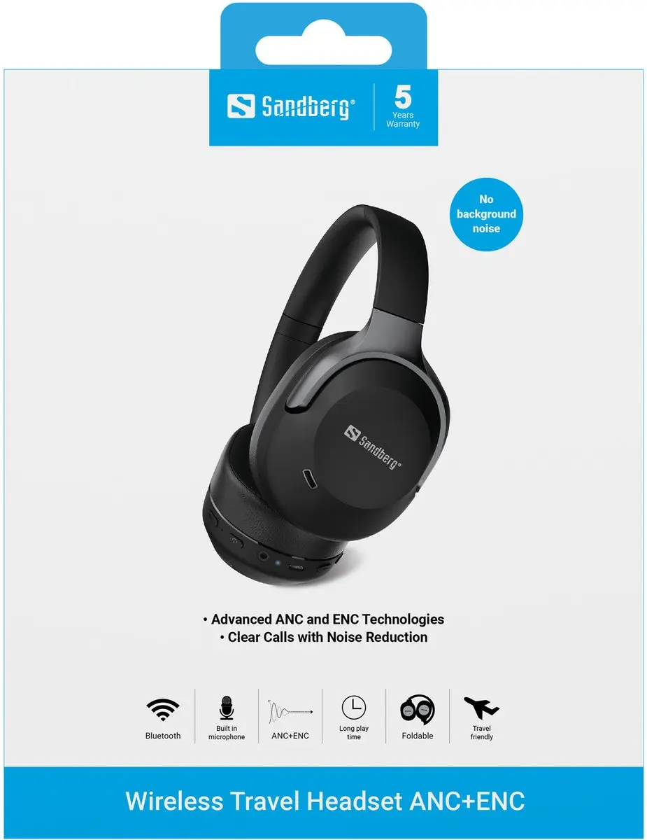 Sandberg 126-53 Draadloze Headset - Zwart