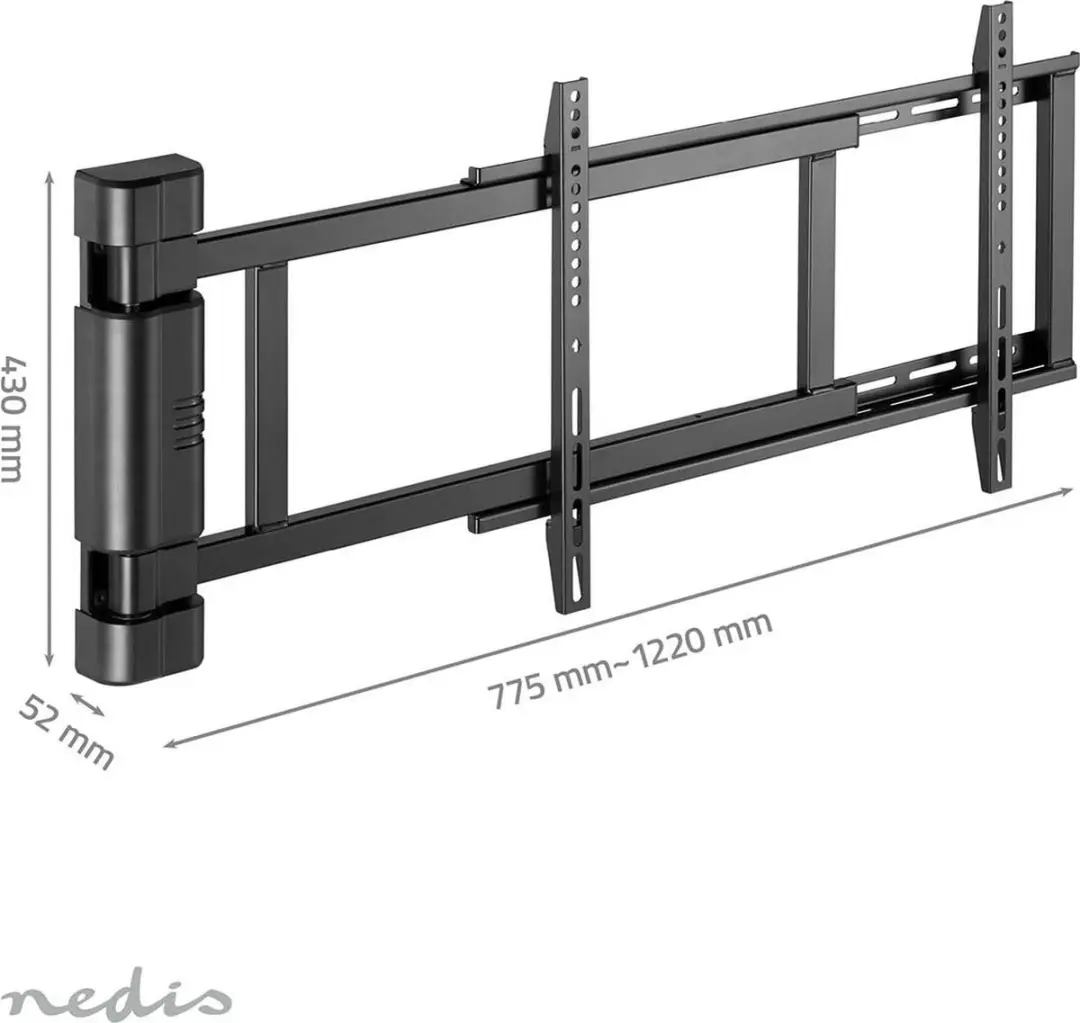 Nedis TVWM5860BK Gemotoriseerde TV Muurbeugel 32-75" - 50kg - Zwart