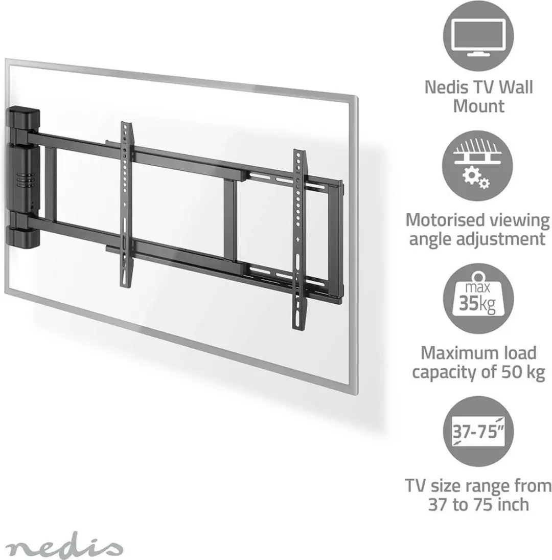 Nedis TVWM5860BK Gemotoriseerde TV Muurbeugel 32-75"