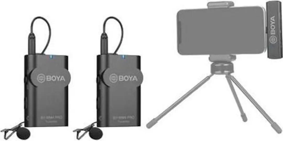 Boya BY-WM4 Pro-K4 Draadloos Lavalier Microfoon - 2.4 GHz - Zwart