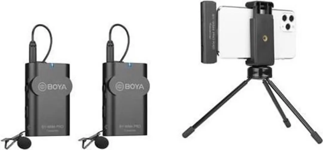 Boya BY-WM4 Pro-K4 Draadloos Lavalier Microfoon - 2.4 GHz - Zwart