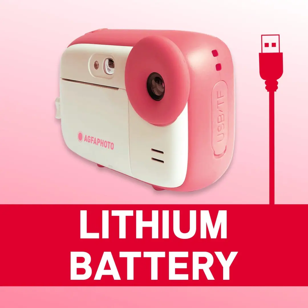 AgfaPhoto Realikids Instant Cam BARKICPKSD2 - Rose