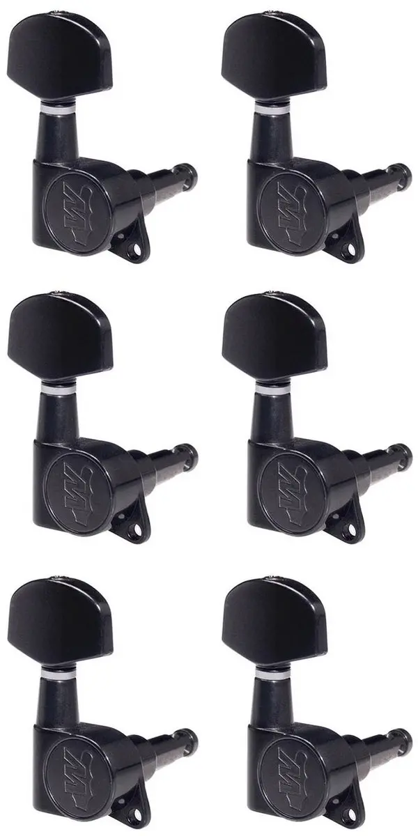 Wilkinson 191-BL Gitaar Stemmechanieken - 6 Stuks - Zwart