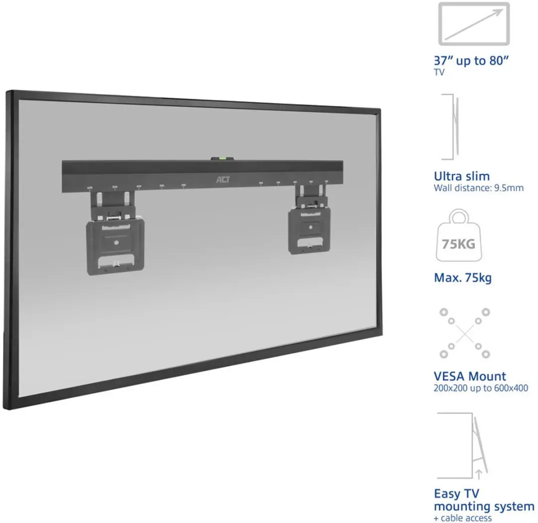 ACT TV Wandsteun AC8356 - 37" tot 80" - Zwart