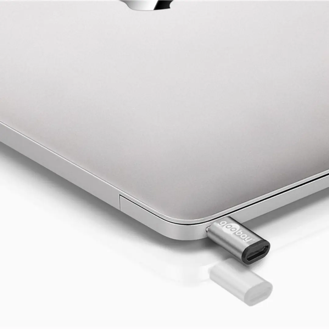 Goobay 56635 Micro-USB naar USB-C Adapter - 480Mbit/s - Zilver