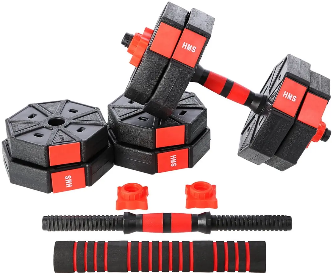 HMS Verstelbare Halter & Dumbbell Set 20kg - Zwart