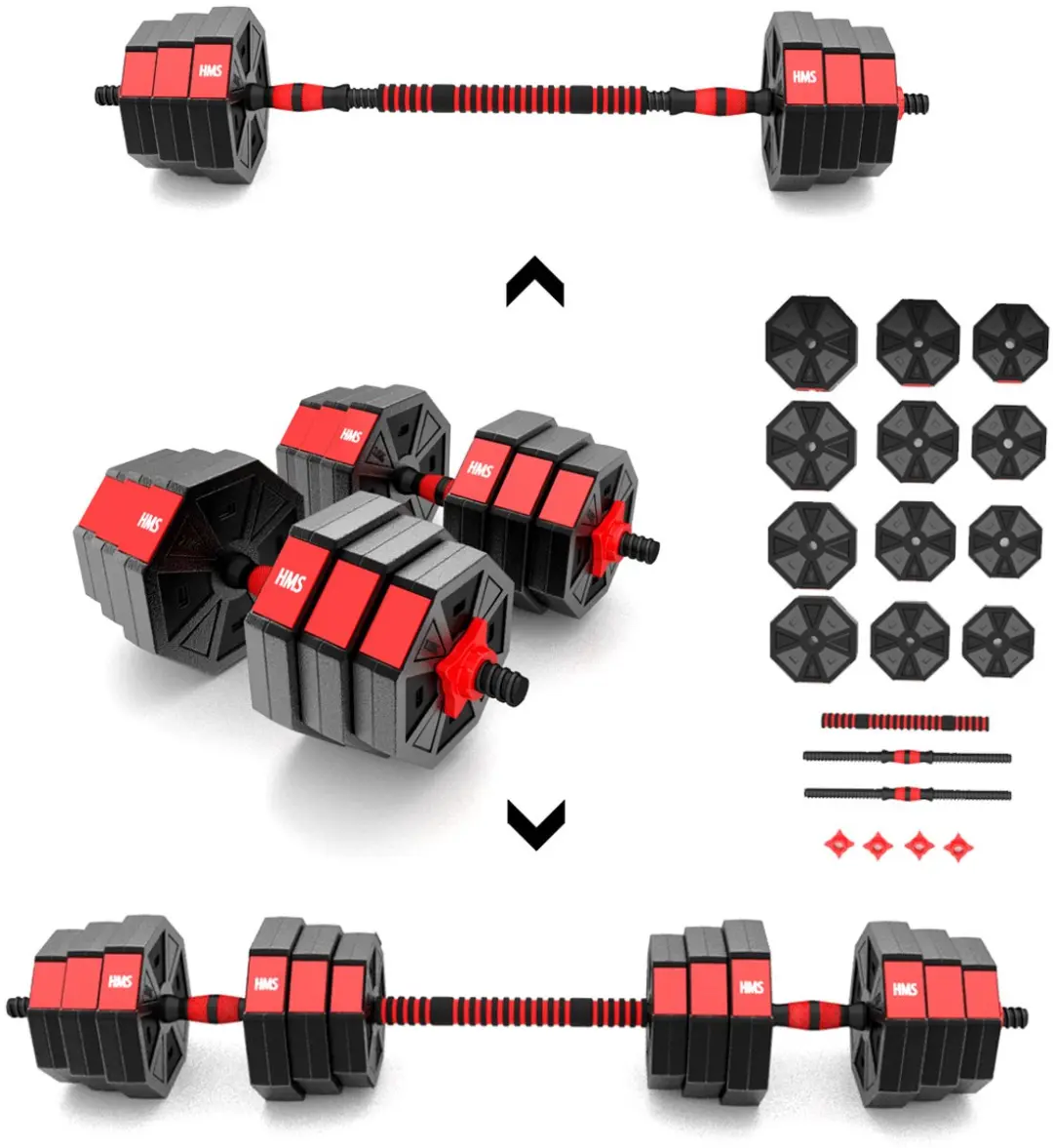 HMS Verstelbare Halter & Dumbbell Set 20kg
