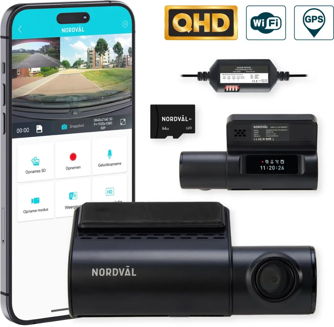 Nordväl DC101-2K Dashcam 2K