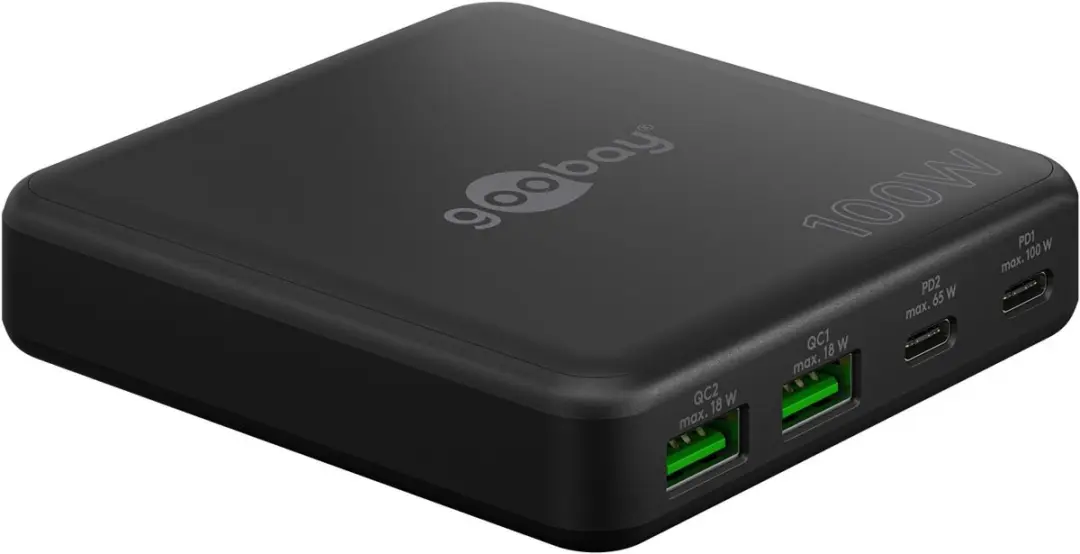 Goobay 70764 USB-C PD GaN Oplader 100W