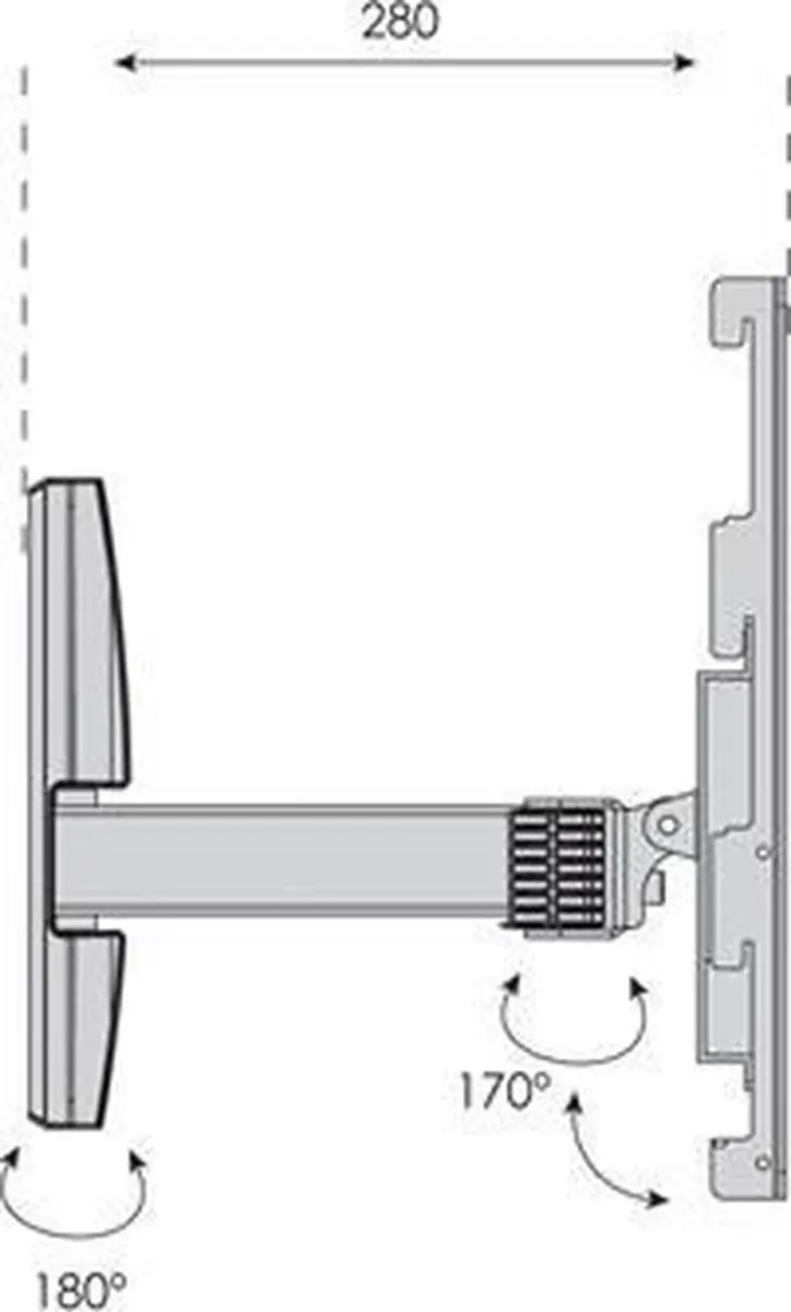 König TVS-KN-FSB109S TV Beugel - 37" Zilver