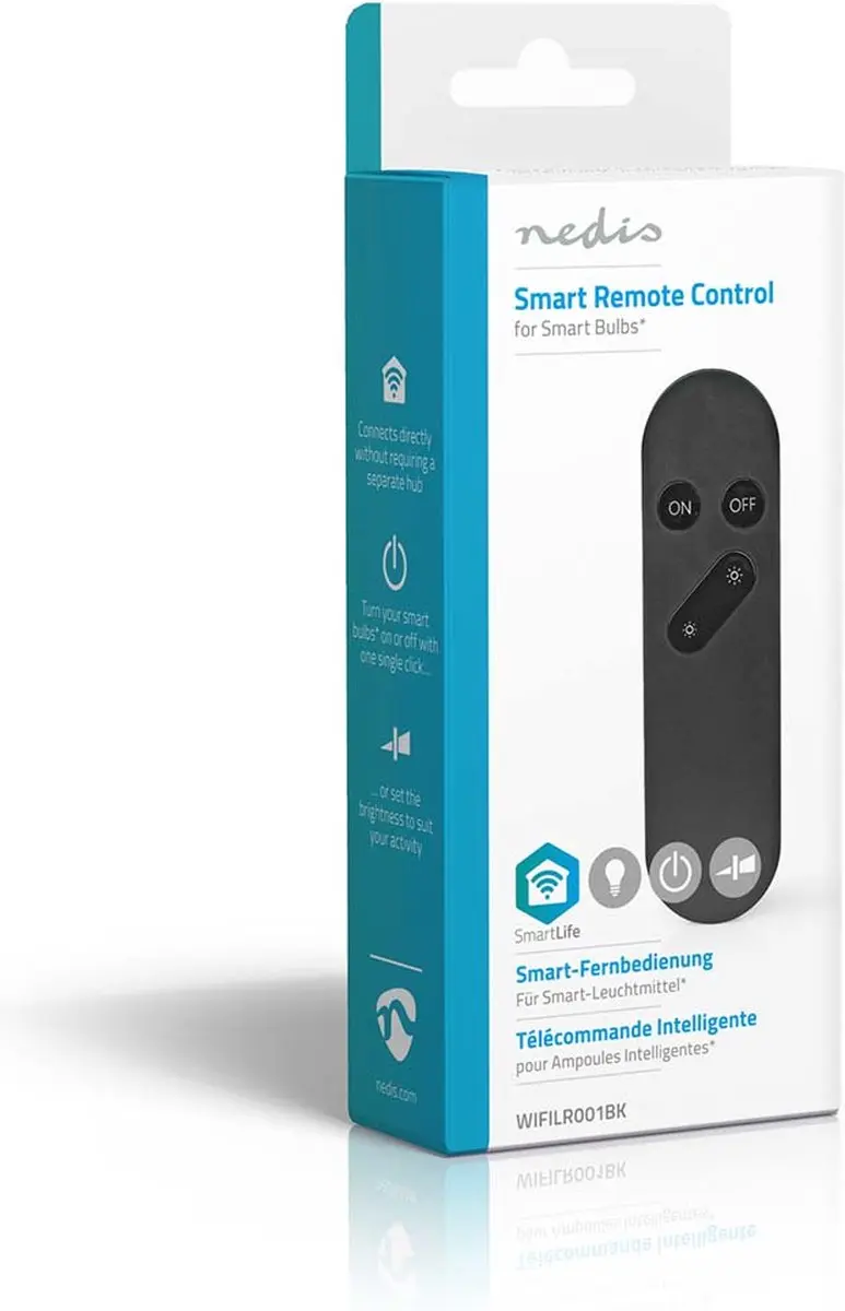 Nedis SmartLife WIFILR001BK Afstandsbediening - Wi-Fi - 4 Knoppen - Zwart