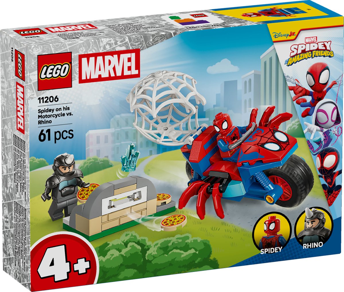 LEGO Marvel Spidey on his Motorcycle vs. Rhino - 11206