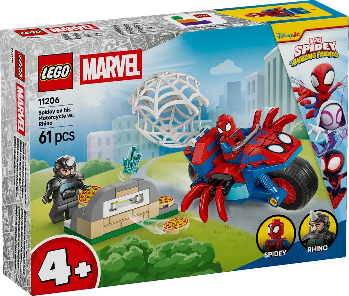 LEGO Marvel Spidey vs. Rhino 11206 - 61 Stenen - Multicolor