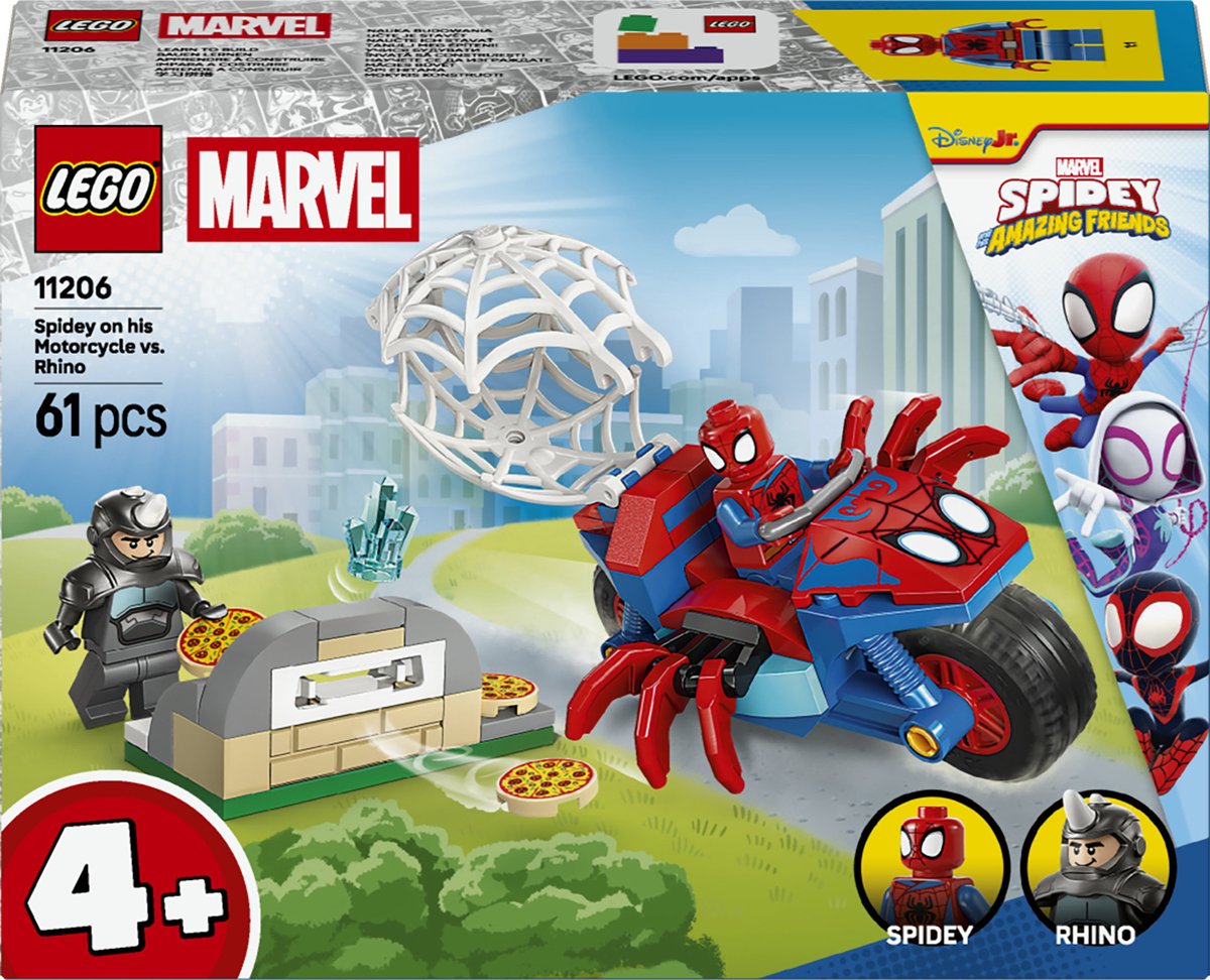 LEGO Marvel Spidey on his Motorcycle vs. Rhino - 11206