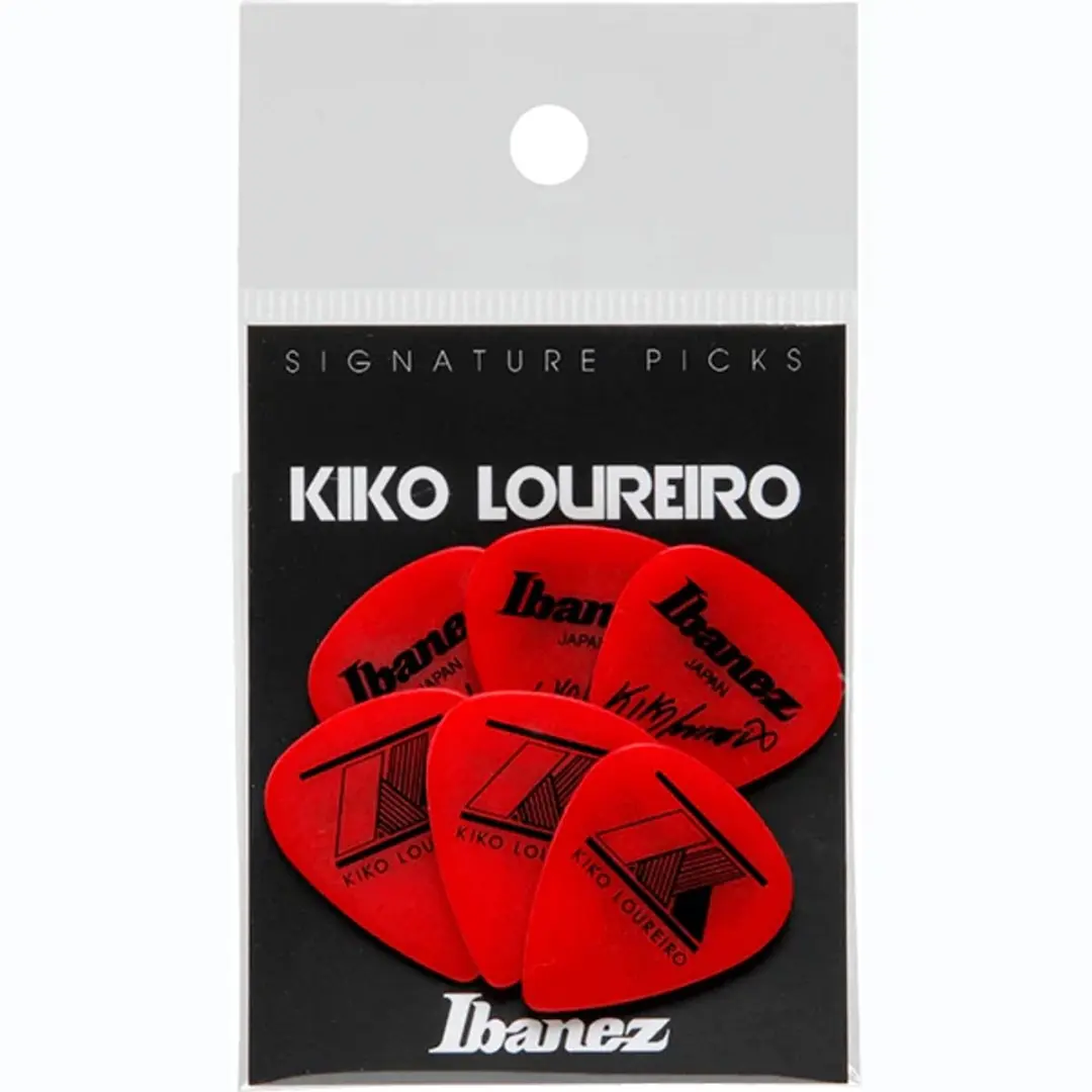 Ibanez B1000KLRD Plectrum - Kiko Loureiro Signature 1.20mm - 6 Stuks Rood