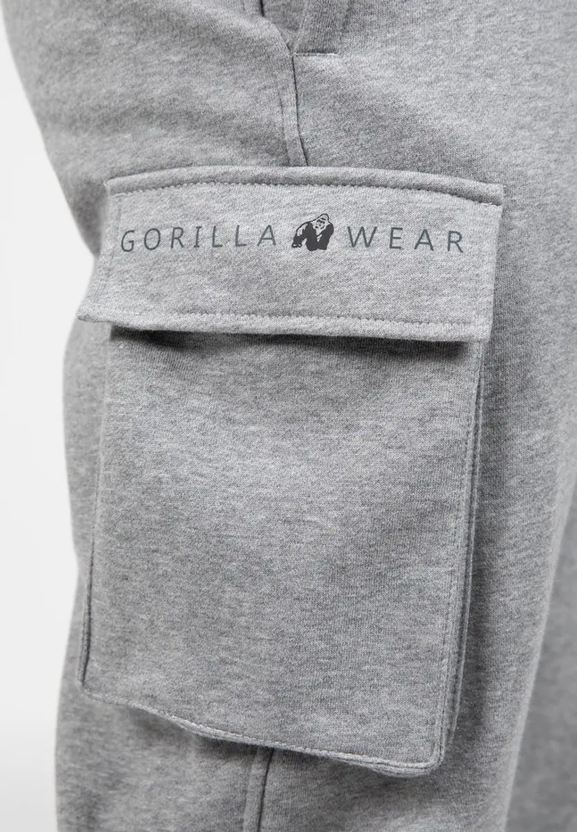 Gorilla Wear Hudson Cargo Joggingbroek M - Grijs Melange