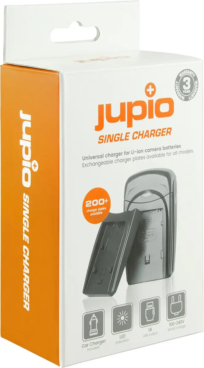 Jupio Single Charger 8718503024004 Lader - 2 Outputs - Zwart