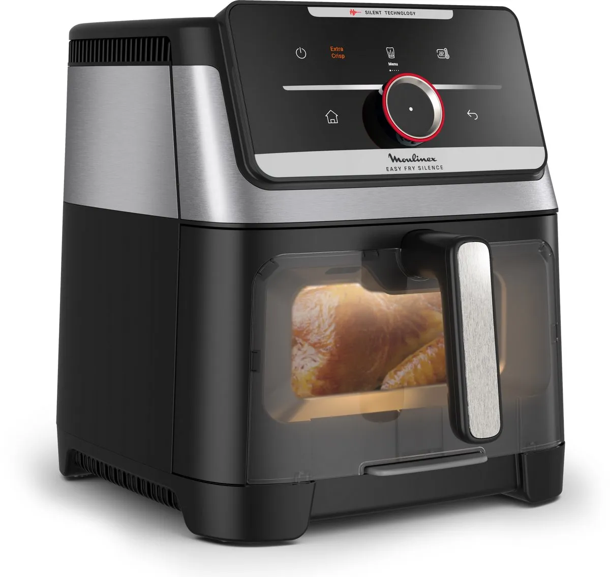 Moulinex Easy Fry Silence EZ876DF0 Airfryer 7L - 1800W - 55 Programma's - Zwart/Zilver