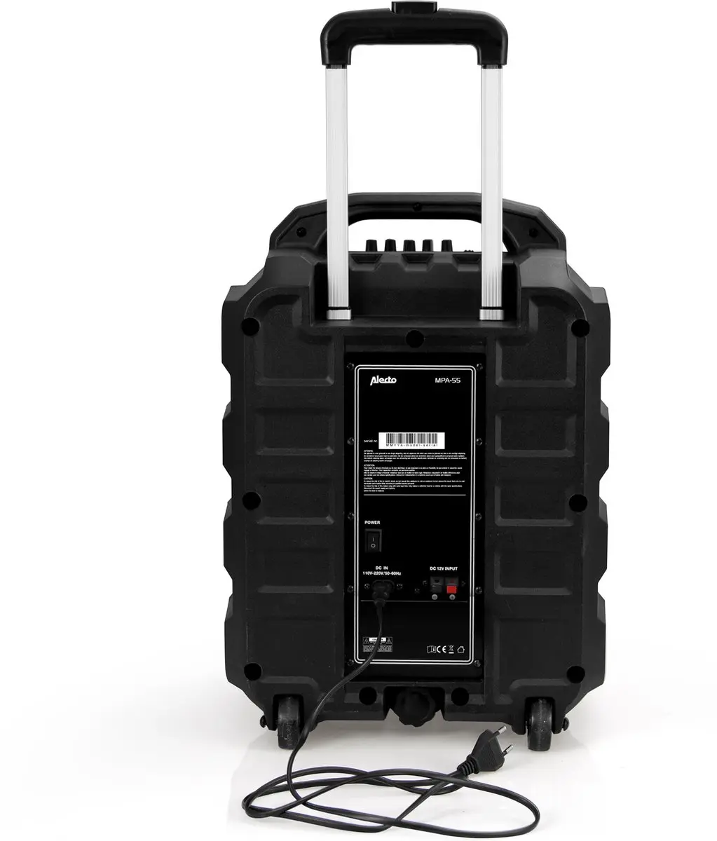 Alecto MPA-55 Mobiele Geluidsinstallatie 8" - 60W - Zwart