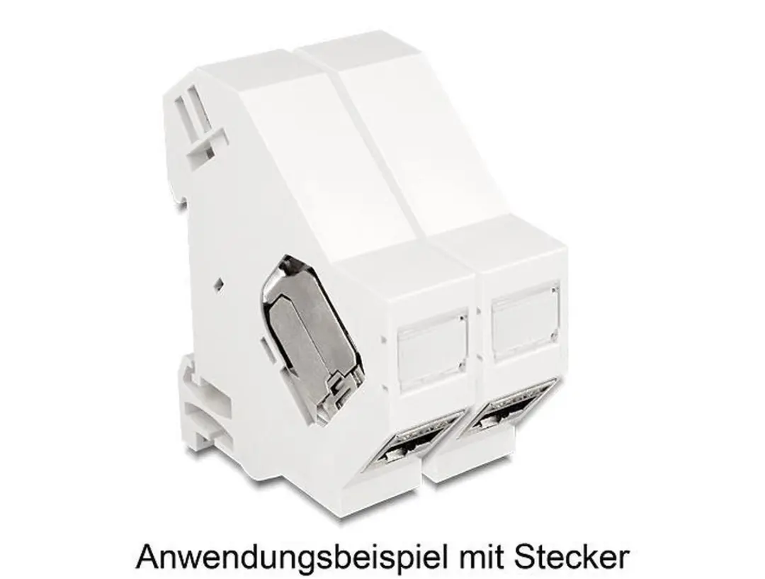 Delock Keystone Hutschienenhouder 86232 - Wit