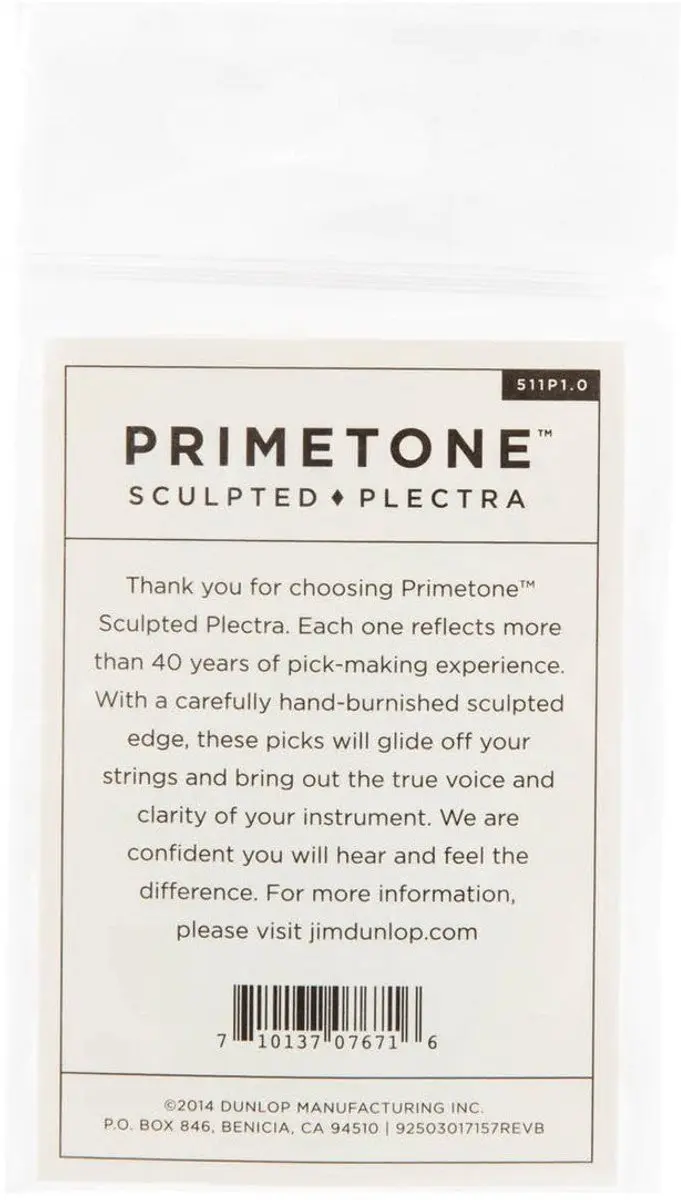 Dunlop Primetone Plectrum 1.00mm - 3 Stuks