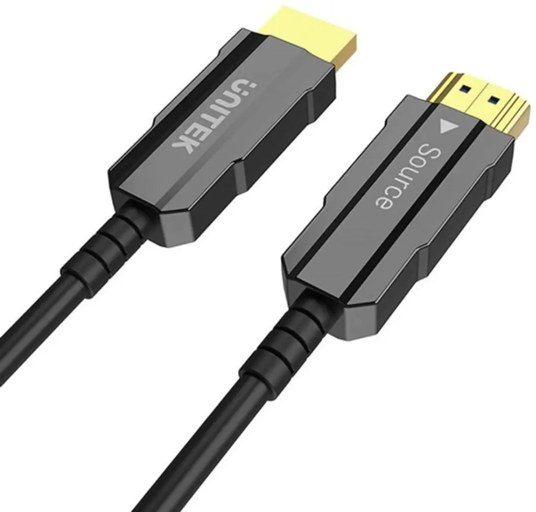 Unitek HDMI Optyk C11092ASL01-20M Kabel 2.0 - 4K 60Hz - 20m - Zwart