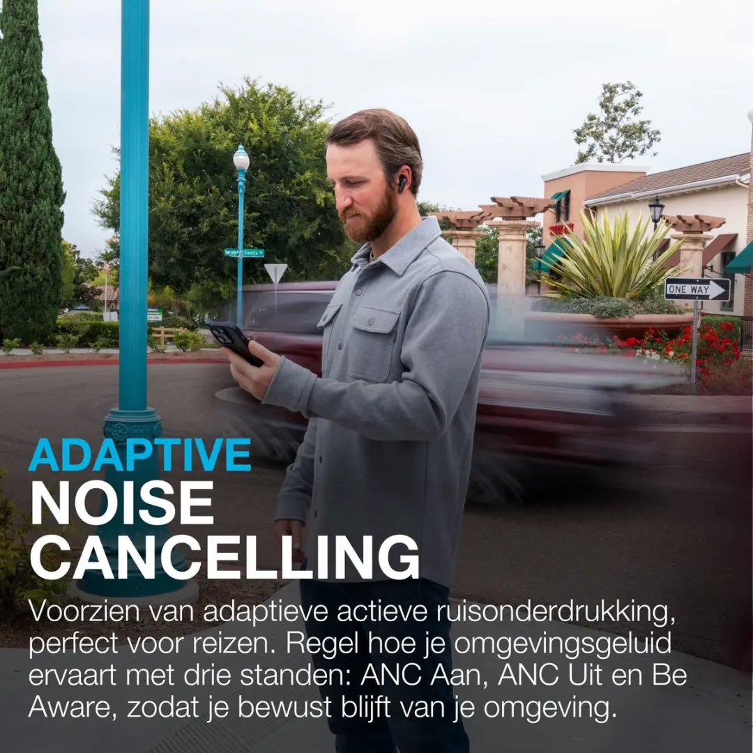 JLab Epic Pods ANC IEUEBEPPODSRBLK124 Oordopjes - Noise Cancelling - 60 Uur - Zwart