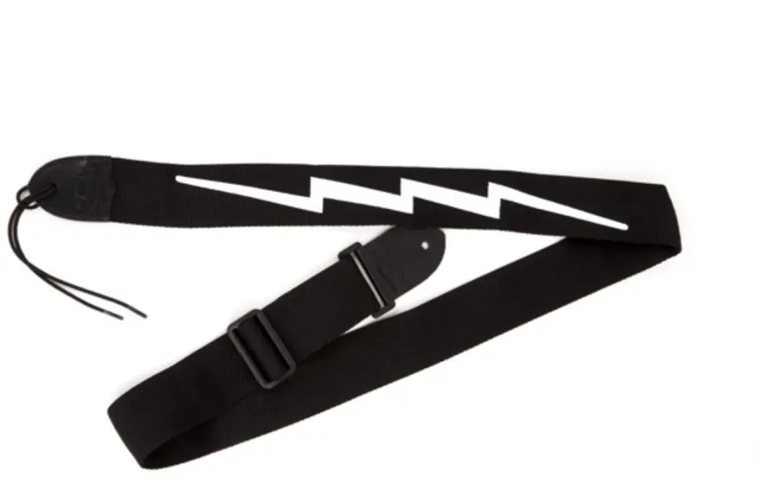 Fender Nylon Lightning Bolt Gitaarband - Zwart