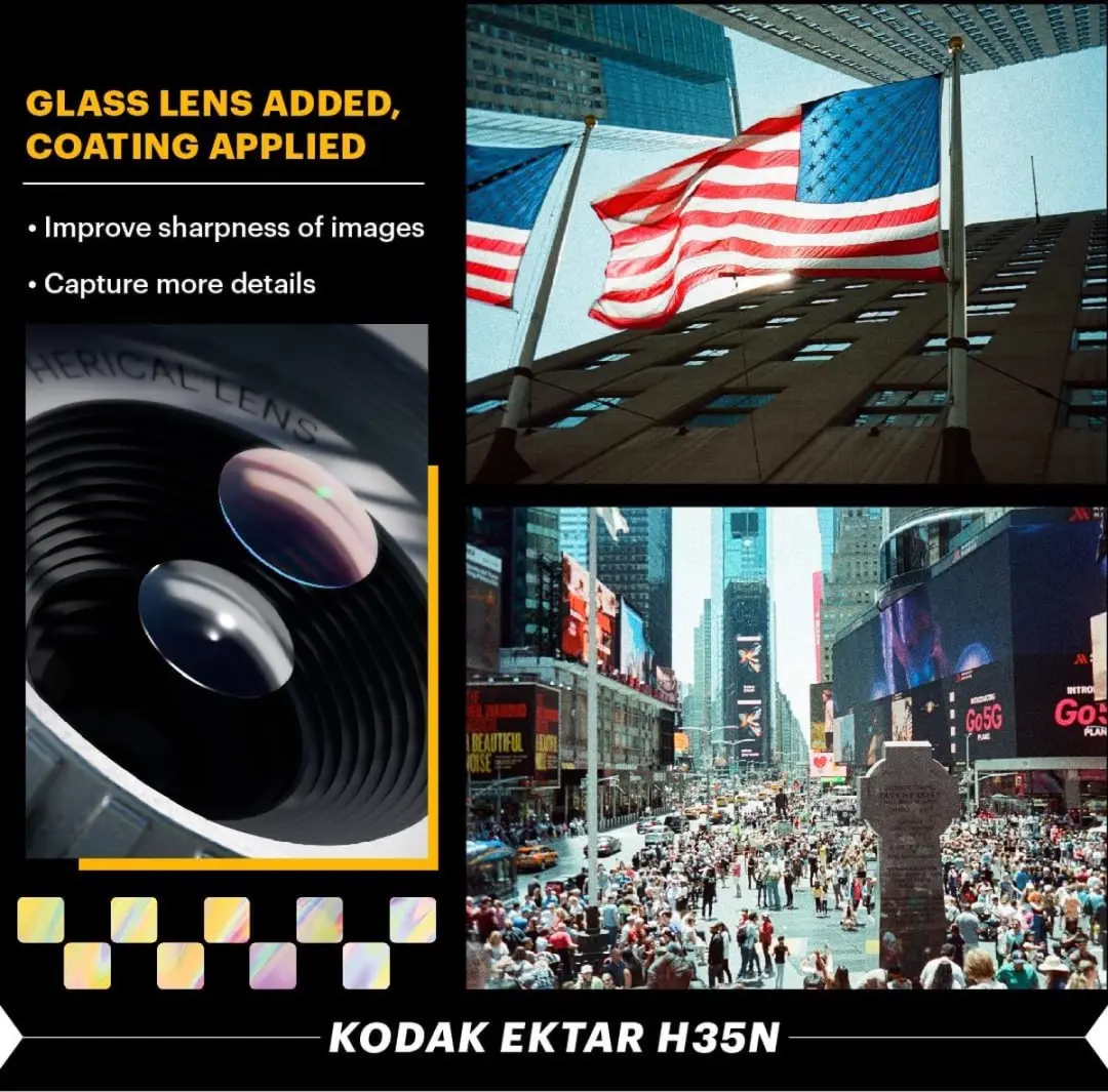Kodak EKTAR H35N Half Frame Filmcamera - Zwart