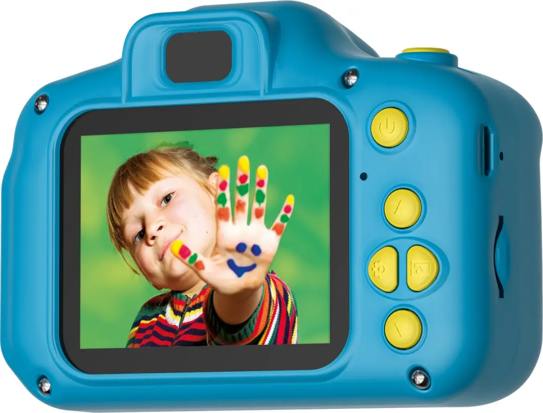 AgfaPhoto Realikids Cam Mini Compactcamera 12MP - Blauw/Geel