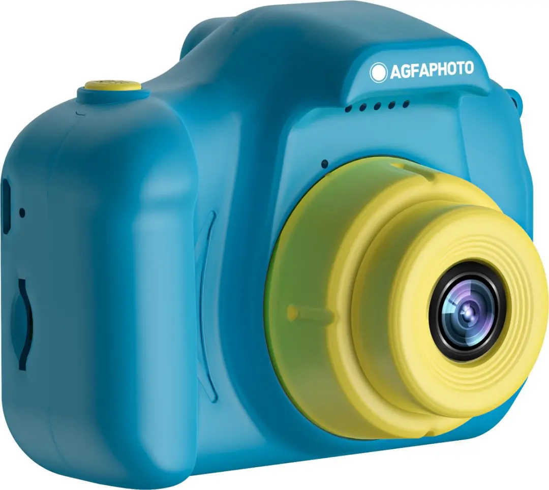 AgfaPhoto Realikids Cam Mini Compactcamera 12MP - Blauw/Geel