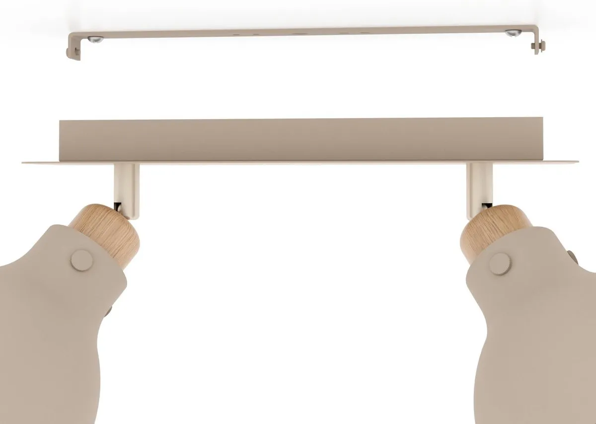 Eglo Arrecife Spot E27 - 2 Lichtpunten - 53,1 cm - Grijs/Beige