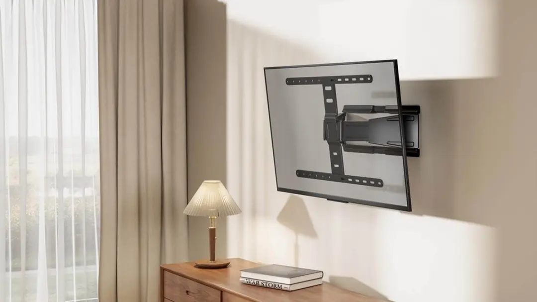 Gembird WM-90ST-02 Full-motion TV Wandsteun - 43-90" - 70kg - Zwart