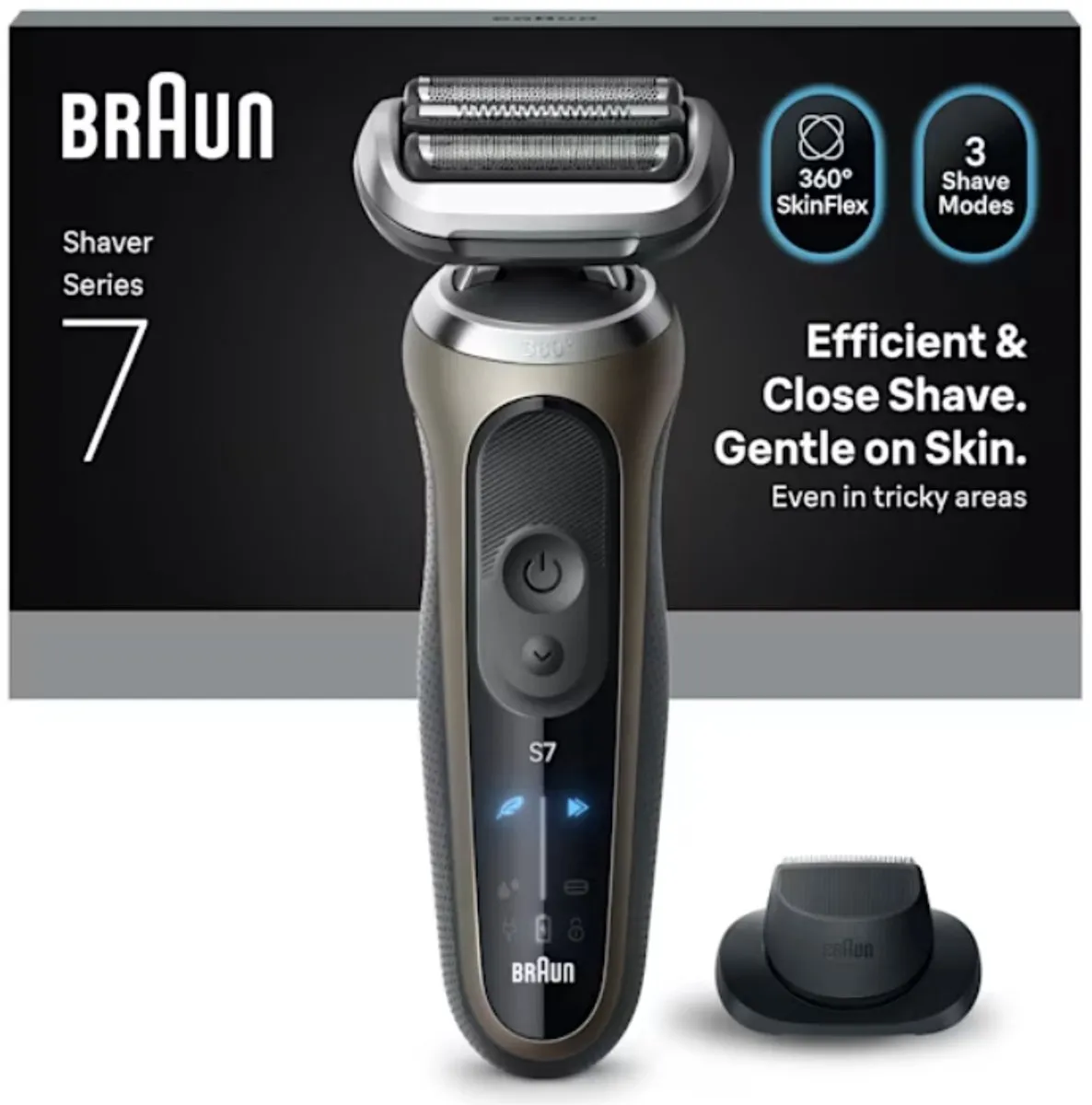 Braun Series 7 72-C1200s Trimmer - Zwart/Brons/RVS