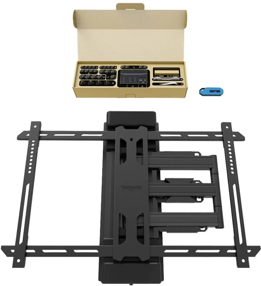 Neomounts WL40S-910BL16 TV-pilaarsteun 40-70" - Full Motion - 45kg - Zwart - afbeelding 6 van 6