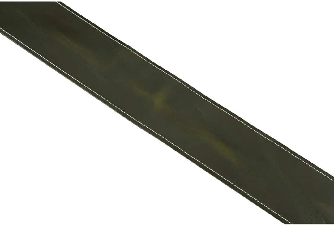 Fender Broken-In Leather Gitaarband - Groen
