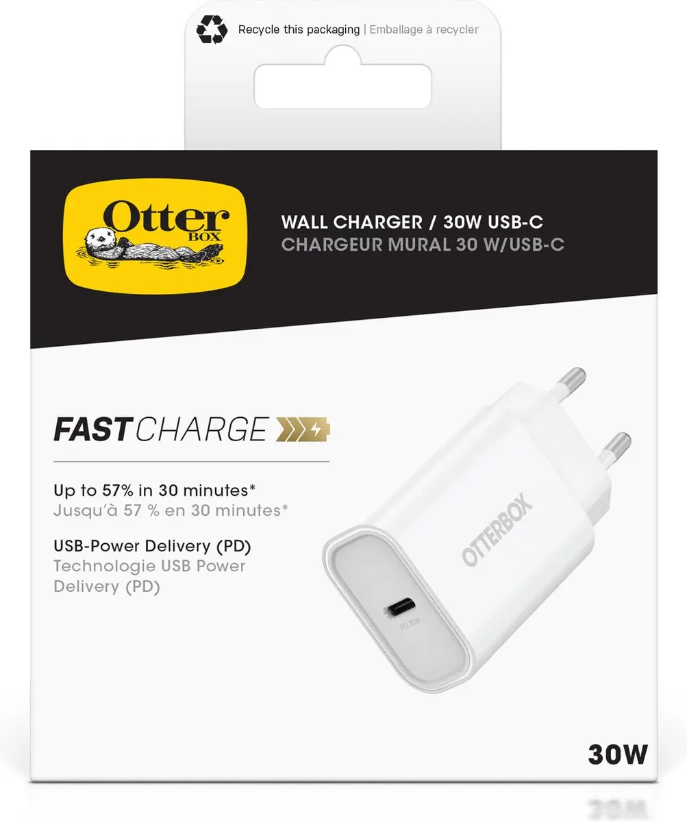 OtterBox 78-81341 USB-C Oplader 30W - Wit