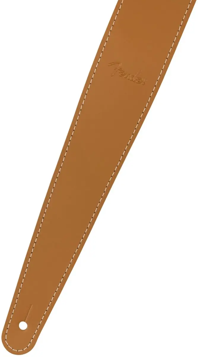 Fender Essentials Lederen Gitaarband Lichtbruin