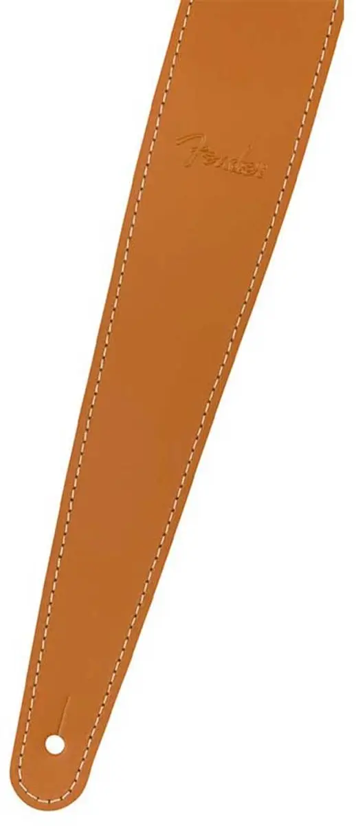 Fender Essentials Lederen Gitaarband Lichtbruin