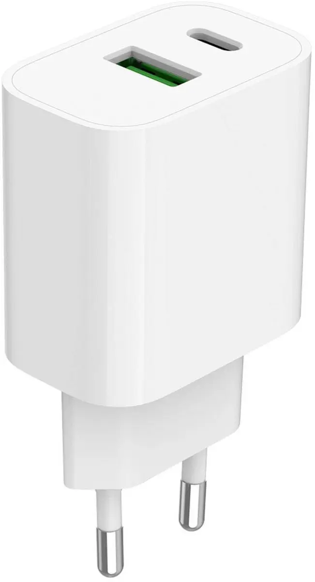 Gembird USB Snellader 20W - 2 Poorten USB-C/A - Wit
