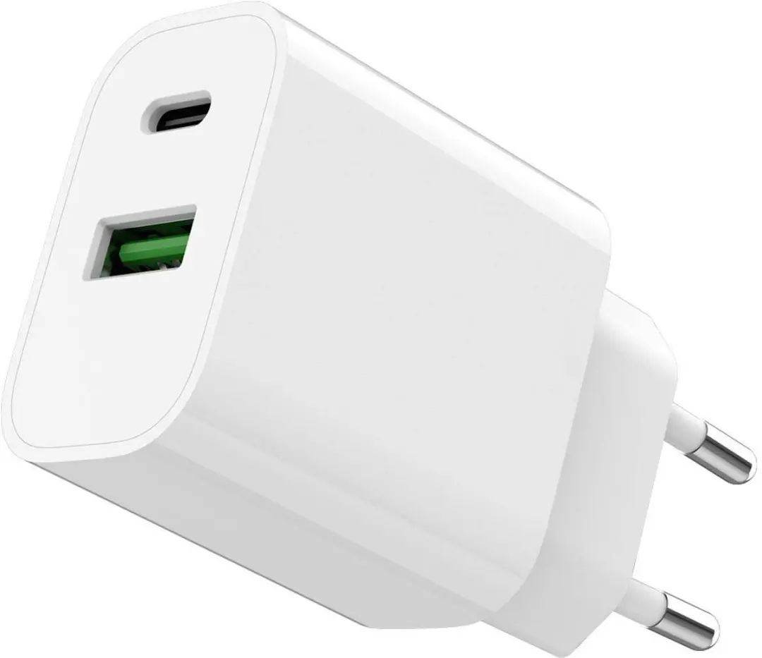 Gembird USB Snellader 20W - 2 Poorten USB-C/A - Wit