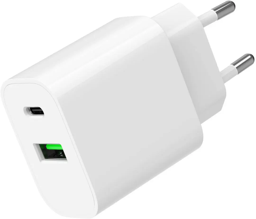 Gembird USB Snellader 20W - 2 Poorten USB-C/A - Wit