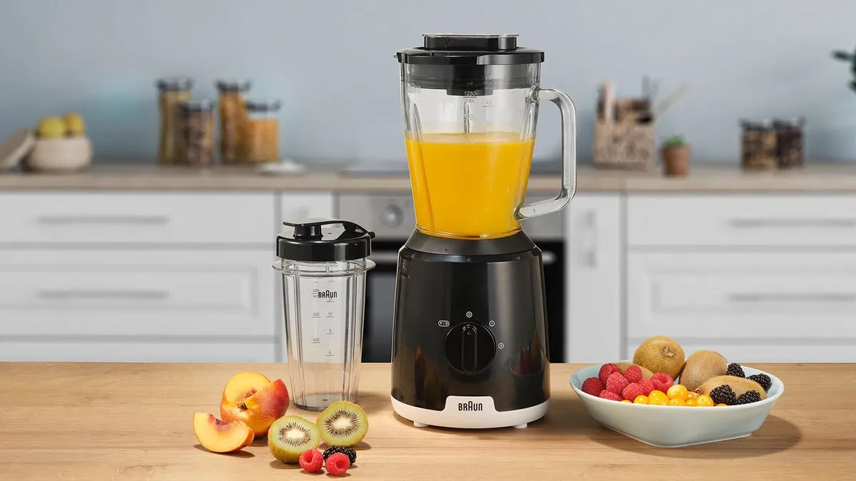 Braun PowerBlend 1 JB1051BK Blender - 600W - 1.5L - Zwart