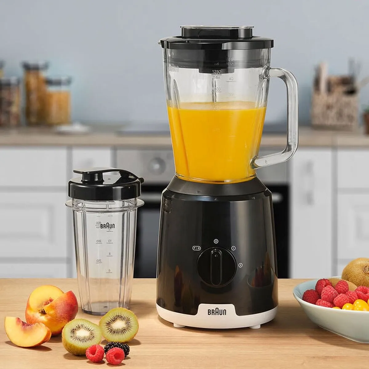 Braun PowerBlend 1 JB1051BK Blender - 600W - 1.5L - Zwart - afbeelding 6 van 6