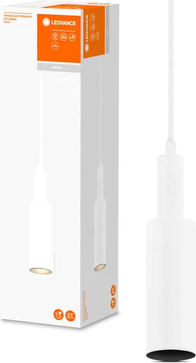LEDVANCE Tracklight Pendant Cylinder GU10 - Wit