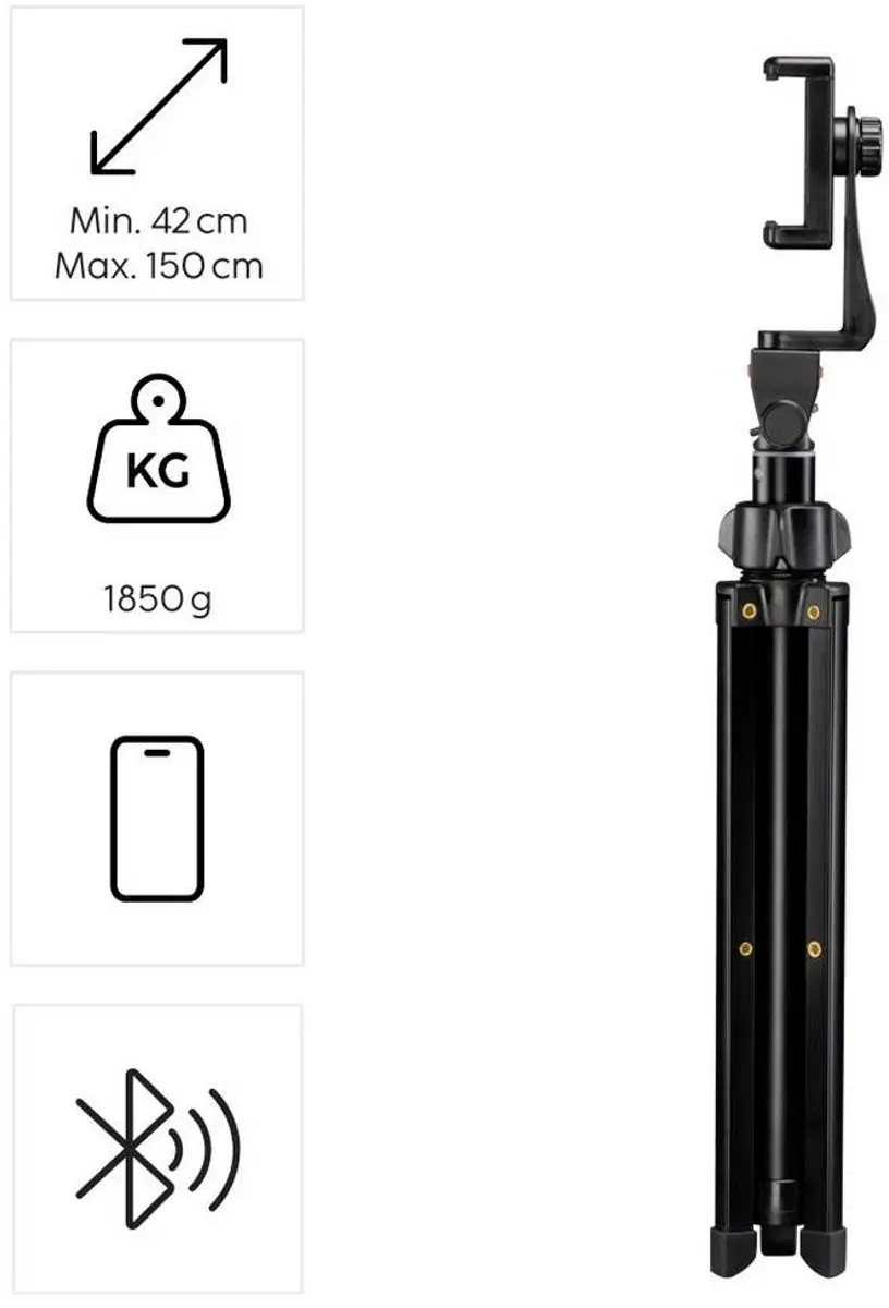 Hama Rotary Smartphone II Statiefset 00004675 - Zwart