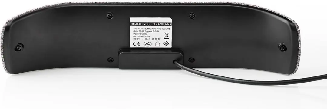 Nedis Binnenantenne ANIR2511GY700 - Actief UHF - 28dB - Grijs
