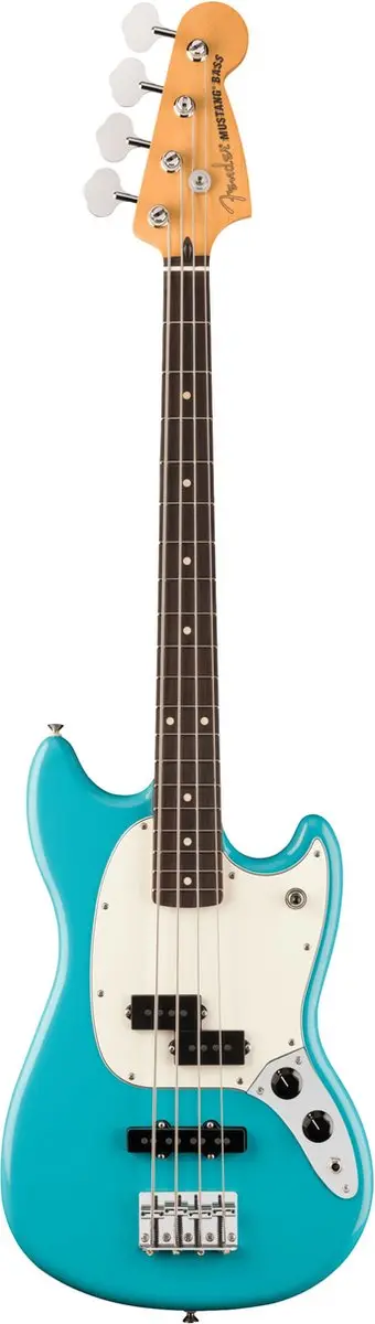 Fender Player II Mustang Bass PJ RW Aquatone Blue